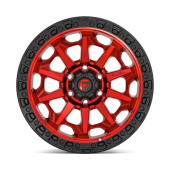 wlp-D69517901850 Fuel 1PC Covert 17X9 ET1 8X180 124.28 Candy Red Black Bead Ring (3)