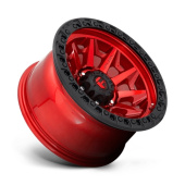 wlp-D69517908945 Fuel 1PC Covert 17X9 ET-12 6X135 87.10 Candy Red Black Bead Ring (2)