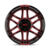 wlp-MO99221050918N Moto Metal Folsom 20X10 ET-18 5x127 71.50 Gloss Black Milled W/ Red Tint (2)