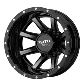 wlp-MO995208803198N Moto Metal Mo995 20X8.25 ET-198 8X165.1 125.50 Gloss Black Machined - Rear (1)