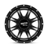wlp-MO995208803198N Moto Metal Mo995 20X8.25 ET-198 8X165.1 125.50 Gloss Black Machined - Rear (2)