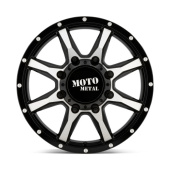 wlp-MO995208813127 Moto Metal Mo995 20X8.25 ET127 8X165.1 117.00 Gloss Black Machined - Front (2)
