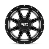 wlp-MO995208897198N Moto Metal Mo995 20X8.25 ET-198 8X210 154.30 Satin Black Milled - Rear (2)