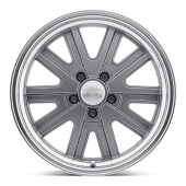 wlp-VN52777034400 American Racing Vintage 427 Mono Cast 17X7 ET0 5x120.7 76.50 Mag Gray Machined Lip (2)
